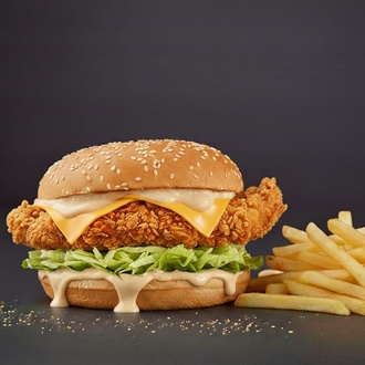 Crispy Chicken Cheese Burger görseli