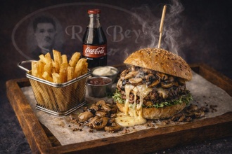 Mantarlı Burger & Coca Cola (200 Ml) görseli