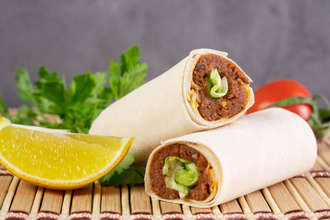 Mega Çiğ Köfte Dürüm 3Adet +3 Ayran görseli