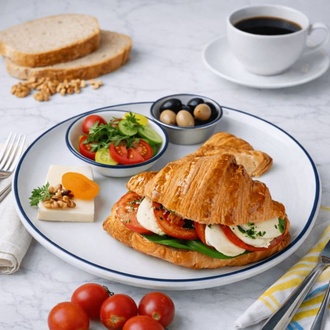 Kruvasan Kahvaltı Tabağı görseli