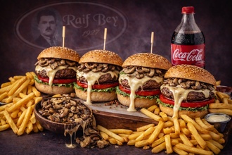 Dört Kardeş Mantarlı Burger görseli