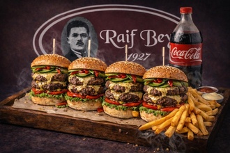 Dört Kardeş Double Burger & Coca Cola ( 1 Lt) görseli