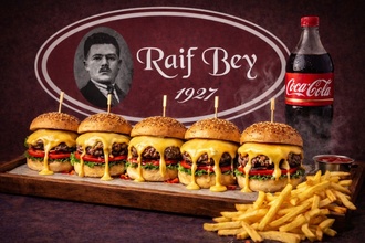 Beş Kardeş Cheese Burger & Coca Cola ( 1 Lt) görseli