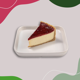 Tereyağı İle Hazırlanmış Bisküvi Tabanı Üstüne İtalyan Kökenli Ricotta Peynirli Yoğun Krema Ve Frambuaz Sos İle Servis Edilir. (~420 Kcal) görseli