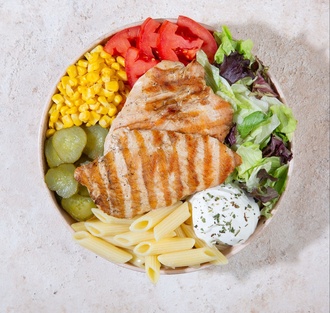 Izgara Tavuk Makarna Bowl görseli