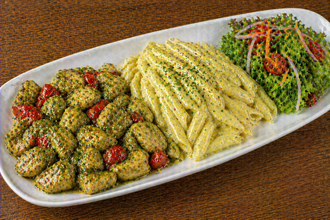 Pesto Soslu Tavuklu Makarna görseli