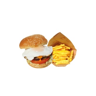 Egg Burger & Patates Kızartması görseli