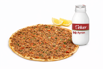 3 Lahmacun 1 Kutu Ayran görseli