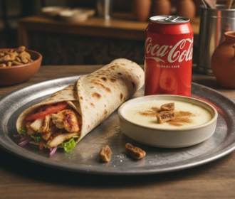 Et Döner Dürüm + Sütaş Tatlı + Coca Cola görseli