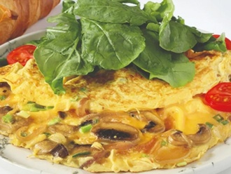 Mantarlı Amerikan Omlet görseli