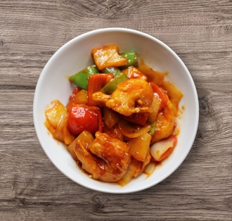 Tatlı Ekşi Soslu Jumbo Karides görseli