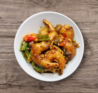 Spesiyal Soslu Acılı Jumbo Karides görseli