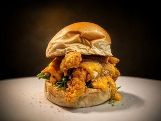 Cheddar Parmesan Burger görseli