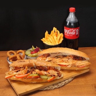 2'Li Ekmek Arası Tavuk Döner Menü görseli