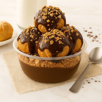 Nutella Soslu & Çıtır Kıtırlı Profiterol (300 Gr.) görseli