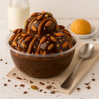 Karamelli & Antep Fıstıklı Profiterol (3 Top) görseli