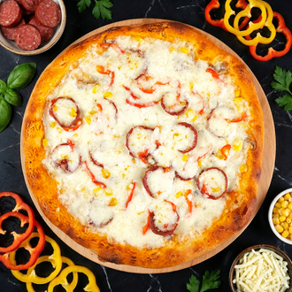 Süper Sucuk Pizza (Orta Boy) görseli
