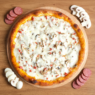 Sucuklu Mantarlı Pizza (Orta Boy) görseli