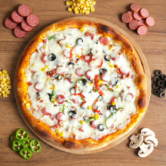 Karışık Pizza (Orta Boy) görseli