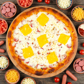 Süper Sosisli Pizza (Orta Boy) görseli