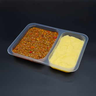 Kıymalı Yeşil Mercimek & Patates Püresi görseli