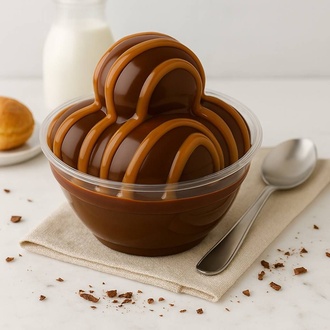 Karamelli & Çikolata Soslu Profiterol (2 Top) görseli