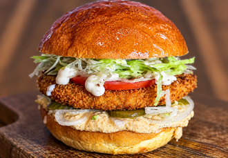 Vegan Schnitzel Lübnan Burger görseli