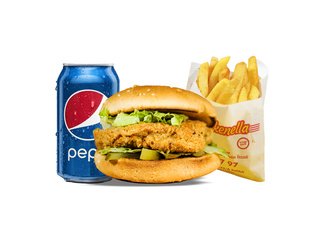 Sriracha Soslu Chicken Burger görseli