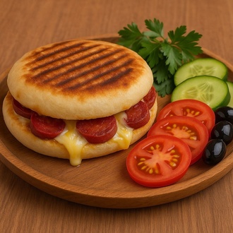 Bazlama Karışık Tost görseli