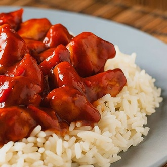 Barbekü Soslu Tavuk Pilav görseli