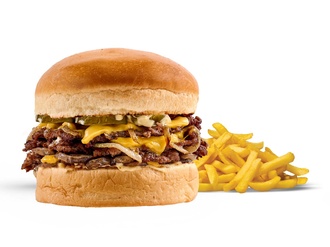 Smash Triple Mushroom Burger görseli