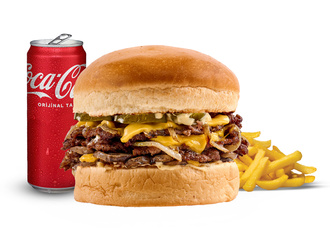 Smash Triple Mushroom Burger Menü görseli