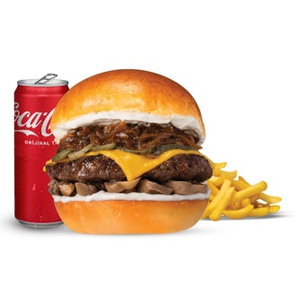 Smash Triple Mushroom Burger Menü görseli