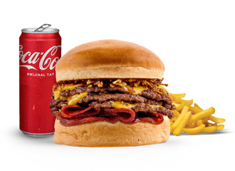 Smash Triple Smoky Bbq Burger Menü görseli
