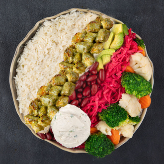 Pesto Sauce / Pesto Soslu Tavuk Bowl görseli