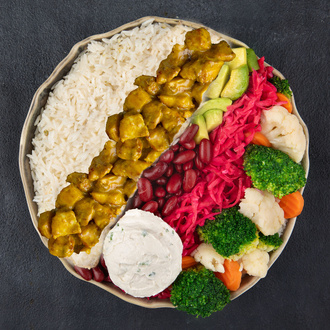 Curry Sauce  / Köri Soslu Tavuk Bowl görseli