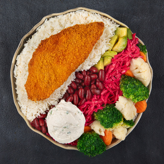 Chicken Schnitzel / Tavuk Schnitzel Bowl görseli