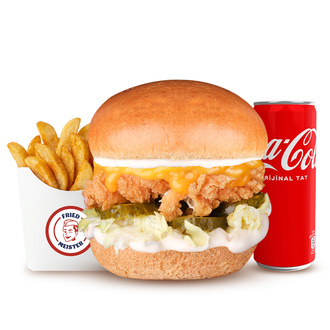 Just Cheddar Tavuk Burger Menü görseli