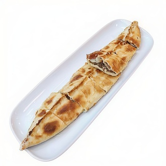 Tereyağlı Kavurmalı Kaşarlı Trabzon Pidesi görseli