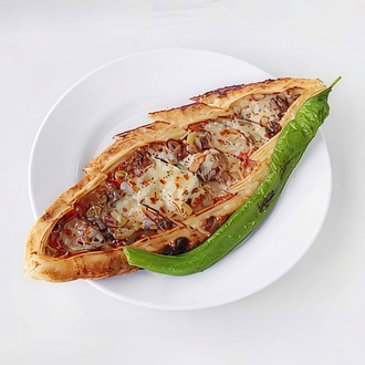 Tereyağlı Kıymalı Kaşarlı Trabzon Pidesi görseli