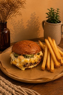 Chips Chicken Burger görseli