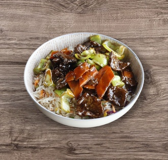 Sebzeli Pilav Üstü Yeşil Biberli Dana Eti görseli