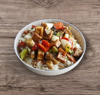 Tavuklu Pilav Üstü Sebzeli Tofu görseli