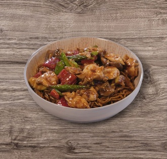 Sebzeli Erişte Üstü Spesiyal Acılı Tavuk görseli