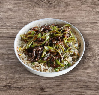 Sebzeli Pilav Üstü İnce Kıyım Biberli Dana Eti görseli