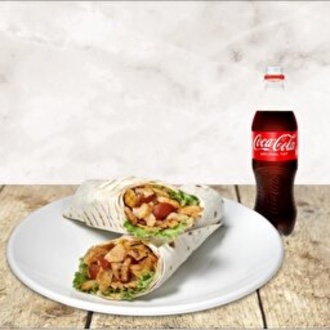 200 Gr Lavaş Tavuk Döner İle Lezzeti Büyük 450 Ml Cola Cola görseli