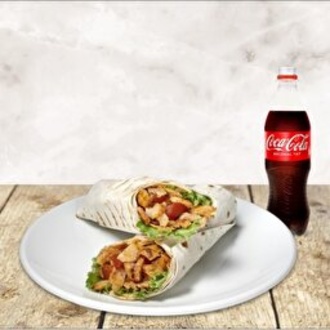 100 Gr Lavaş Tavuk Döner İle Lezzeti Büyük 450 Ml Cola Cola görseli