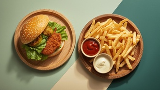 Chicken Burger Menü görseli