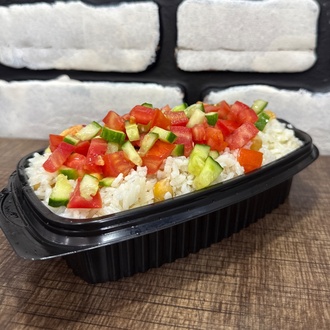 Sade Pilav Üstüne Salata (Büyük) görseli