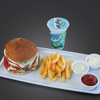 Et Burger Menü (Çift Köfte 180Gr.) görseli